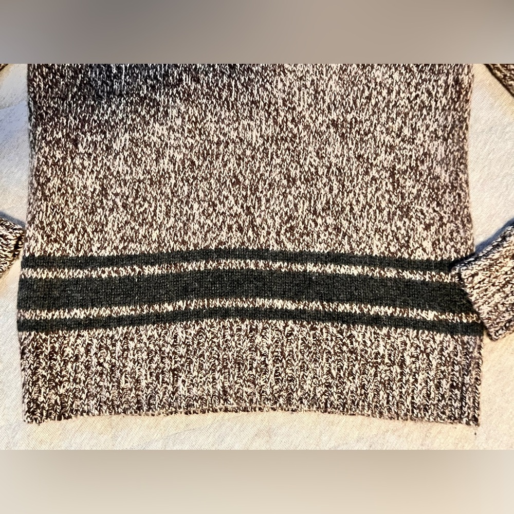 EDDIE BAUER Vtg Mens Small Chunky Woven Lamb’s Wool Sweater Excellent Condition - Picture 4 of 12